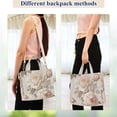 thumbnail image 4 of FORMRS Womens Corduroy Tote Bag Crossbody Shoulder Handbag with Pocket, Lace and Floral, 4 of 7
