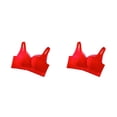 thumbnail image 3 of Sujetador de encaje Sonducket Bralette lencería sin costuras chaleco para el cuello Rojo 34/75A 2Conjunto, 3 of 6