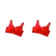 thumbnail image 4 of Sujetadores de encaje Sonducket Bralette lencería acolchada cuello Sexy chaleco femenino inalámbrico correa de hombro Rojo 34/75A 2Conjunto, 4 of 6