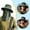 Armygreen, variant on Sun Hat Men, Outdoor UPF 50+ UV Protection Caps with Face Cover & Neck Flap, Summer Wide Brim Hat for Fishing, Hiking and Camping, Boating, Armygreen