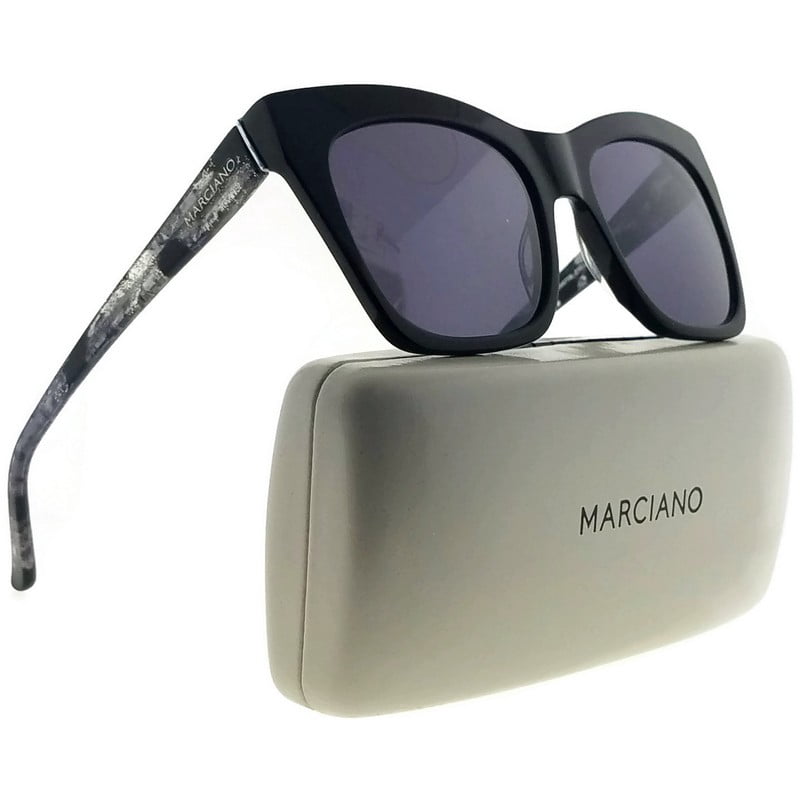 Guess By Marciano GM0759-01C-55 Cat Eye Women Black Frame Purple Lens Sunglasses Guess By Marciano GM0759-01C-55 Cat Eye Women Black Frame Purple Lens Sunglasses