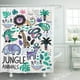 thumbnail image 1 of ABPHQTO Animales de la Selva en Colección Infantil con León Kiwi Serpiente Elefante Impala Cortinas de Baño 152x180 cm ABPHQTO PKNMT60x72Shower-3781, 1 of 2