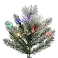 thumbnail image 2 of Vickerman 9' x 51" Flocked Jackson Pine Artificial Pre-Lit Christmas Tree, Multi-Colored Lights., 2 of 6