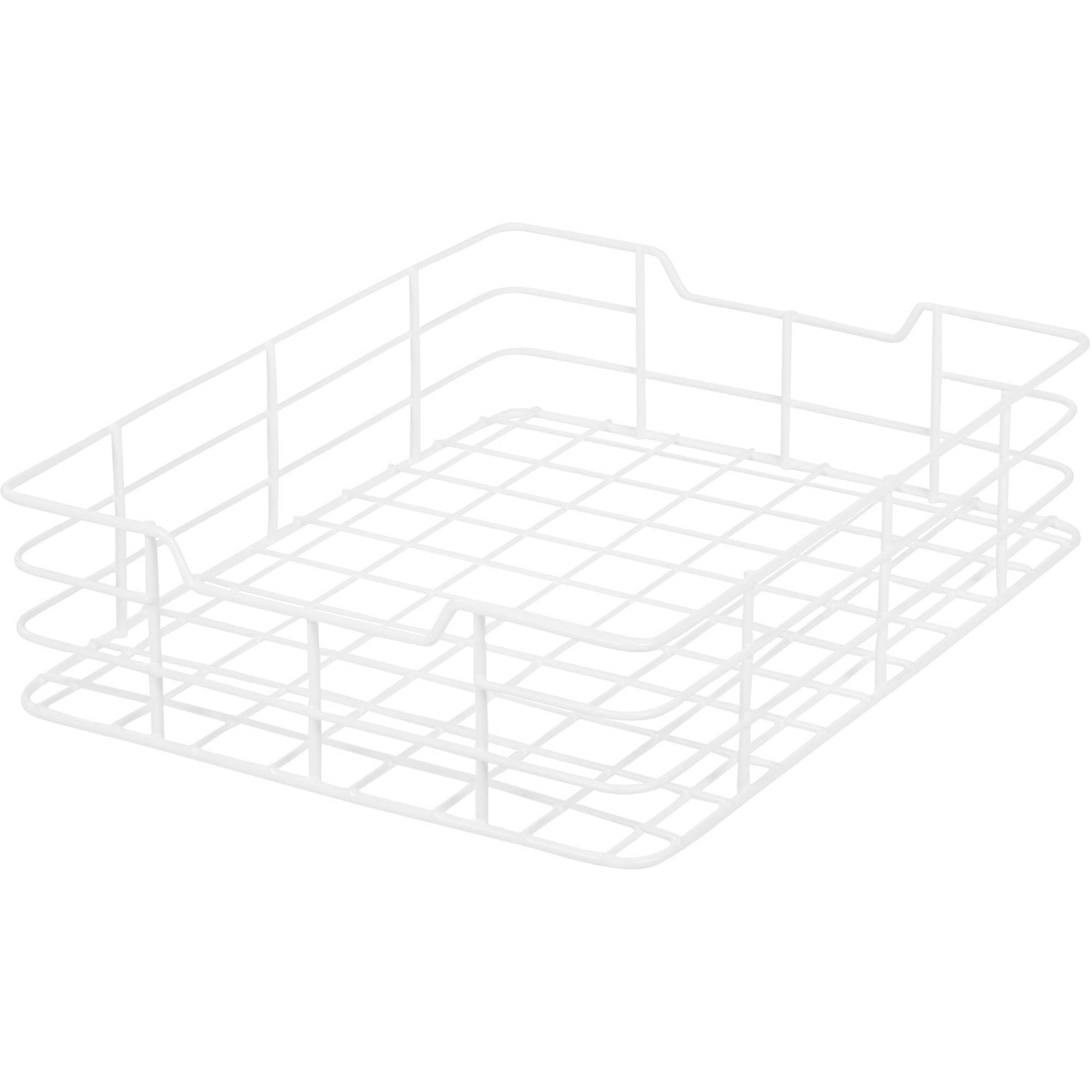 IRIS USA, Wire Mason Jar Storage Basket, Large, White