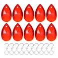 thumbnail image 1 of Paquete de 10 prismas de cristal en forma de red, prismas colgantes de 30 mm/1.18 pulgadas para hogar/ventanas/jardín/DIY [Rojo brillante], 1 of 7