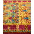 thumbnail image 4 of One of a Kind Hand Made Arts & Crafts Floral Wool Area Rug Purple 5 X 8, 4 of 5