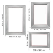 SKYSHALO Screen Printing Kit Silk Screen Printing Frames 6x10/8x12/10x14 110 Mesh