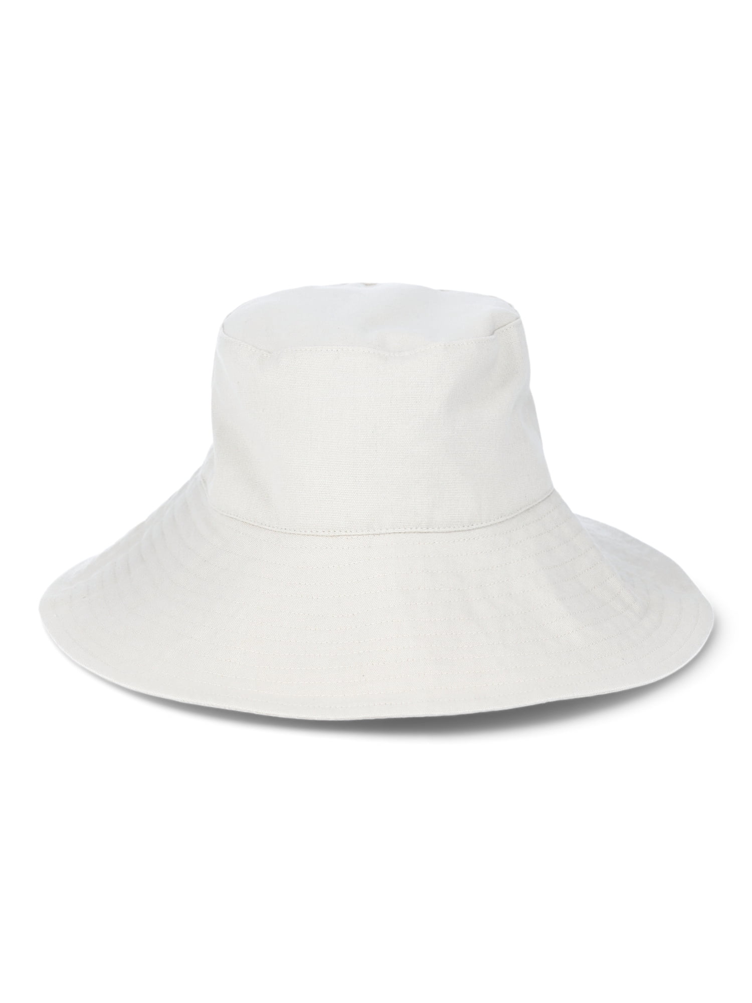 Time and Tru Women's Solid Canvas Bucket Hat, One Size Fits Most