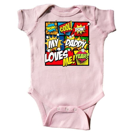 

Inktastic My Daddy Loves Me Gift Baby Boy or Baby Girl Bodysuit