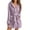 Purple, variant on Robes for Women Hooded Lightweight Soft Short Flannel Bath Robe Navy 3XL