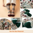 thumbnail image 4 of Wool Socks - Wool Socks for Women Men Soft Thick Warm Winter Knit Vintage Crew Socks Casual, 4 of 6