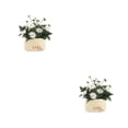 thumbnail image 4 of Billuyoard Simulación de bonsái, macetas artificiales, flores falsas, plásticos, cerámica de seda, accesorios para el hogar, plantas de tipo 6 2piezas, 4 of 6