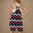 thumbnail image 3 of FAHXNVB Girls Summer Romper Sleeveless V Neck Graphic Print Jumpsuit Short Outfits with Pocket One Piece Casual Clothes 5-14 Years, 3 of 4