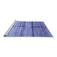 thumbnail image 2 of Ahgly Company Machine Washable Indoor Square Oriental Blue Modern Area Rugs, 5' Square, 2 of 4