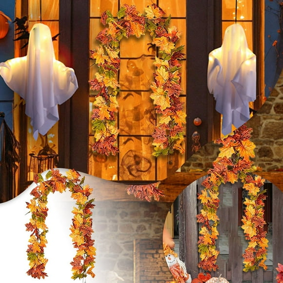 Vine Garland for Wedding Party Decorations Indoor Outdoor Fireplace Autumn Fall Greenery Hanging Vines 2PCS