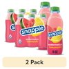 (2 pack) Snapple Watermelon Lemonade Juice Drink, 16 fl oz, 6 Count Bottles