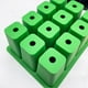 thumbnail image 2 of 12 Agujeros Bandeja Arranque Semillas Silicona Transpirable para Plantas Interior () Verde, 2 of 6