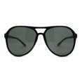 thumbnail image 2 of Mens Oversize Plastic Iconic Retro Racer Sunglasses Matte Black Green, 2 of 4