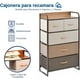 thumbnail image 3 of Cajonera Bluelander, Mueble de 4 Niveles, 5 Cajones y 1 Repisa, Estructura de Acero, Café, 3 of 5