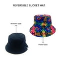thumbnail image 2 of Empire Cove Tie Dye Crumple Reversible Bucket Hat Fisherman Cap Women Men Fuchsia, 2 of 4