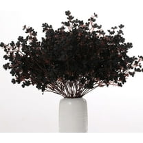 15PCS Artificial Baby Breath Flowers Fake Silk Real Touch DIY Floral Bouquets Decor Wedding Party Decoration Arrangements-Burgundy