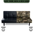 thumbnail image 5 of SCRAWLGOD Camo Hunting Print Sofa Slipcover Without Armrest Stretch Breathable Sofa Cover Washable Anti Wrinkle Couch Cover for 3 Cushion Couch for Living Room Decorative, 5 of 9