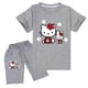 thumbnail image 5 of Traje de Hello Kitty para niños, Top con estampado de dibujos animados bonitos para niñas + Pantalones cortos, conjunto de dos piezas, camiseta de manga corta para niños + Pantalones deportivos para n, 5 of 5