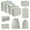 CI, variant on Packing Cubes 10 Set Travel Organizer Bags for Suitcases,Luggage Storage Cubes Apeya