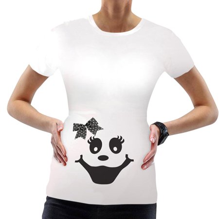 

WTPretty Women Maternity Crew Neck Short Sleeve Halloween T-Shirt