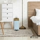 thumbnail image 5 of Bote de basura baño Cesto chico Botes de acero inoxidable 5L con cerrado suave para bano con contenedor interior Basurero papelera baño Cubo tapa de bambu y pedal Blanco 5 litros, 5 of 8