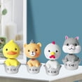 thumbnail image 2 of Car Interior Ornament Dashboard Decoration Cake Topper Cute Resin Shelf Decor Animal L, 2 of 9