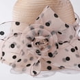 thumbnail image 4 of WEIYLL Chapeau de Soleil pour Femmes Robe Grand Feuille Fleur Visière de Mariée Kaki Décontractée, 4 of 7