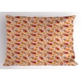 thumbnail image 1 of Autumn Pillow Sham, Warm Colored Foliage Pattern with Blossoming Flowers and Leaves Seasonal Composition, Decorative Standard Queen Size Printed Pillowcase, 30 X 20 Inches, Multicolor, by Ambesonne, 1 of 2