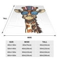 thumbnail image 3 of Balery American Giraffe Style Manta de Felpa Suave y Acogedora – Cobija de Franela Aterciopelada para Cama, Lavable y Cálida para Sofá, Mascotas, Transpirable-40"x30", 3 of 7