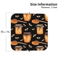 thumbnail image 3 of Disketp Bee And Honey Funny Coasters,4 Pcs Leather Coasters With Holder, Perfect Housewarming Hostess Gifts,Protect Furniture From Water Marks Scratch And Damage, 3 of 9