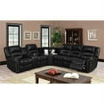 thumbnail image 2 of Nathaniel Home Amelia Leather Reclining Corner Sectional in Black, 2 of 4