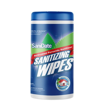 SaniDate Sandate Sanitize Wipes 125/PK 2015-125