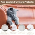 thumbnail image 3 of Anti Scratch Furniture Protector, 4 Pack 14" x 11" Single-Sided Sticky Couch Protector from Cat Claws, Clear, 3 of 7