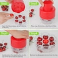thumbnail image 3 of Cherry Pitter Tool, 2025 New Effortless Cherry Core Pit Remover, Portable 7 Holes Cherry Seed Remover Fruit Seed Remover, Multi-Function Cherries Corer Remover Tool for Home Kitchen (red), 3 of 6