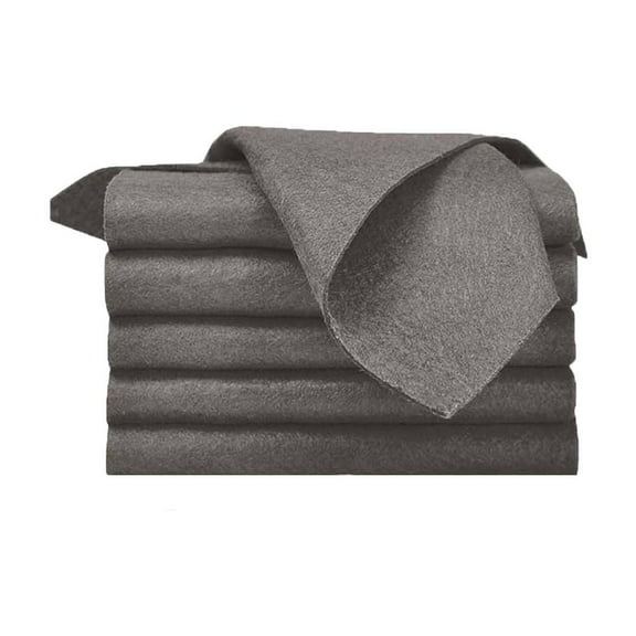 Microfiber Cleaning Cloths | Super Absorbent Lint-Free Kitchen Towels for Glass, Mirrors & Surfaces | 30x40cm Dark Gray Reusable Cleaning Rags