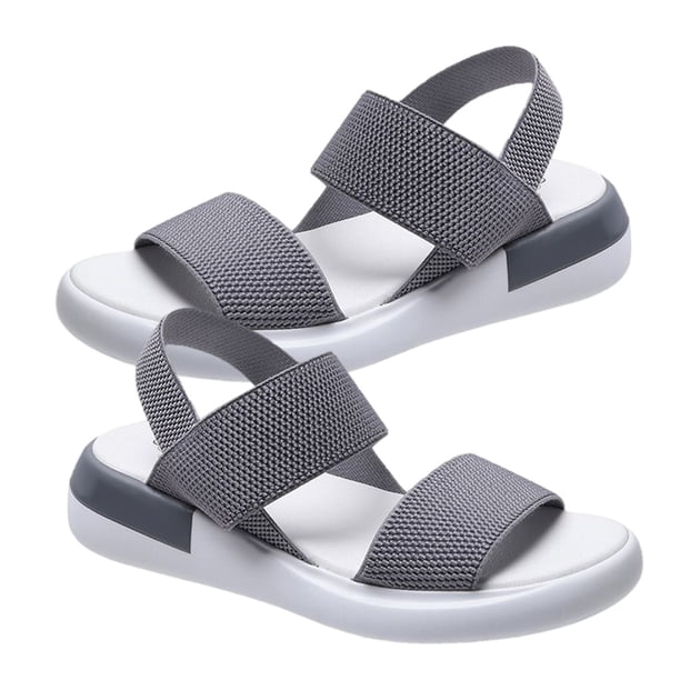 Minnieouse 1 par de zapatos con correas elásticas, sandalias deportivas de verano, calzado informal transpirable, sandalias, regalos para playa al aire Calzado Gris Größe 38 Minnieouse AP011265-10
