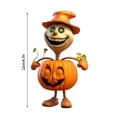 thumbnail image 2 of Cute Animated Pumpkin Figurine Perfect Halloween Decoration for Home and Office, 2 of 4