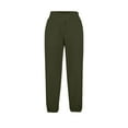 thumbnail image 6 of CQONEPT Girls Crossover Sweatpants Casual Loose Fit Jogger Pant Athletic Workouts Pants with Pockets Army Green 130, 6 of 7
