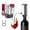 SS 75ml Quantitative, variant on Vinflow Electric Wine Aerator decanter,Rechargeable electric wine decanter with Pourer,Measured Wine Aerator Pourer Spout with Base & Hold-to-Pour Modes for Wine Lovers