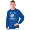 thumbnail image 5 of Stay Hungry Foodie Tiger Wolf Workout Long Sleeve TShirt Men Women Brisco Brands X, 5 of 6