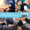 thumbnail image 3 of Ice Packs for Injuries Reusable  3 Pcs Cold/Hot Water Pack and 1 Taping for Pain Relief  Shoulder Knee  No-Leak Waterproof Light Blue Ice Bag After Surgery Recovery Therapy 6”/9”/11”, 3 of 9