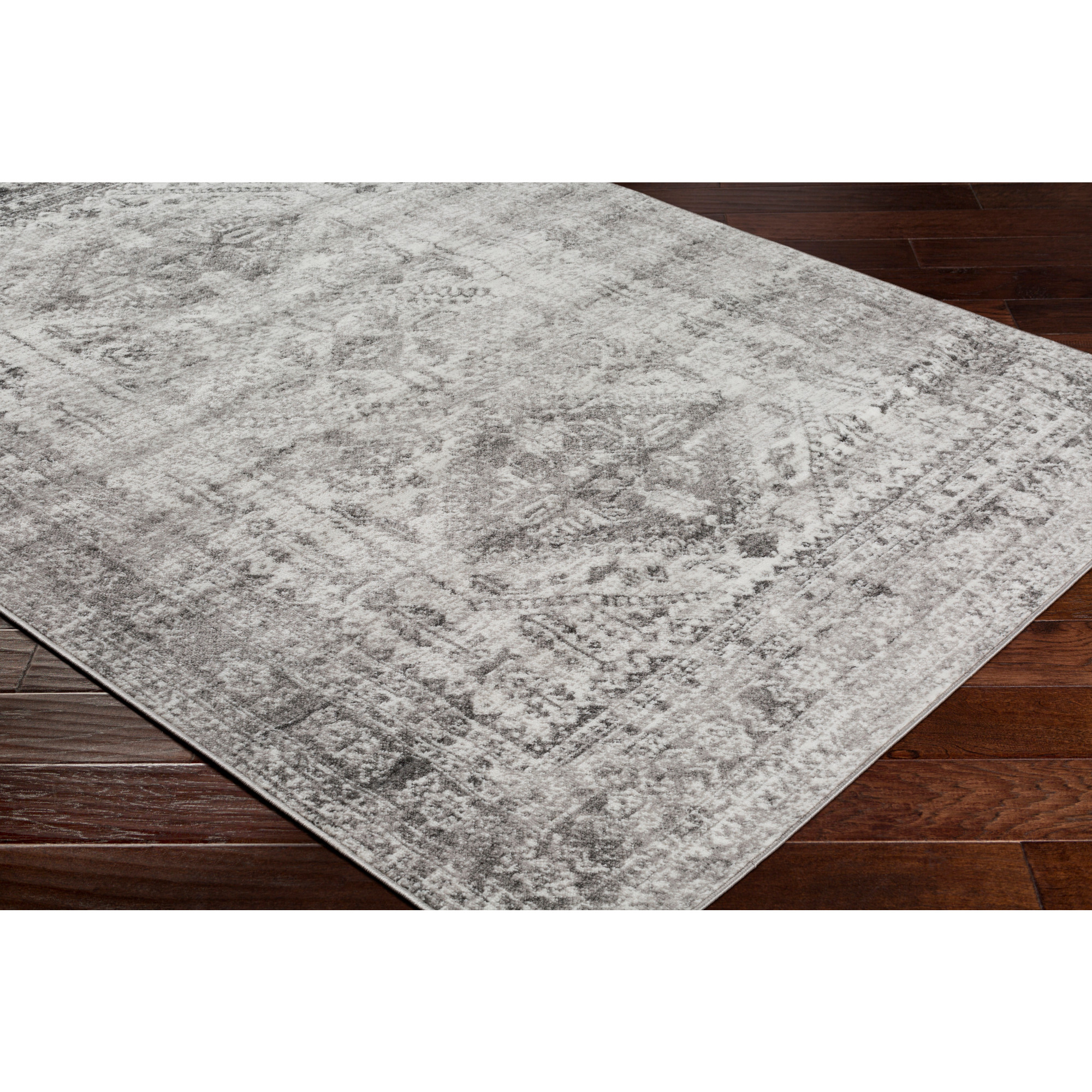 Artistic Weavers  Charcoal 2'6" x 12' Traditional Runner Area Rug