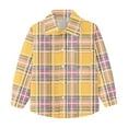 thumbnail image 7 of Boys' Long Sleeve Oxford Dress Shirts Kids and Toddlers Casual Button Up Collared Shirt Blouses for 6M-8T, 5-6 Years Yellow, 7 of 7