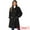Black, variant on Button Down Coats for Juniors Stand Collar Long Sleeve Belt Winter Classic Long Coat L Black