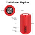 thumbnail image 3 of Altavoz Bluetooth MusiBaby inalámbrico resistente al agua rojo, 3 of 7